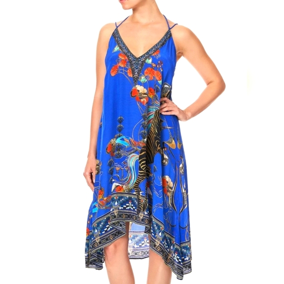 Revolve Flying Tomato blue dress - Picture 1 of 7